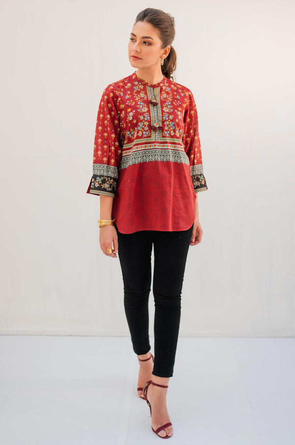 Stitched 1 Piece Digital Printed Lawn Shirt