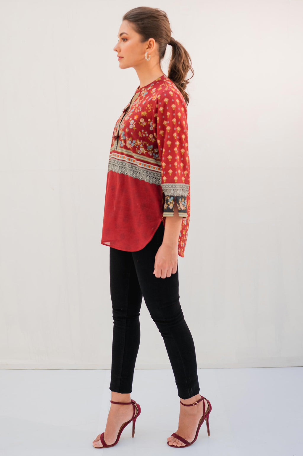 Stitched 1 Piece Digital Printed Lawn Shirt
