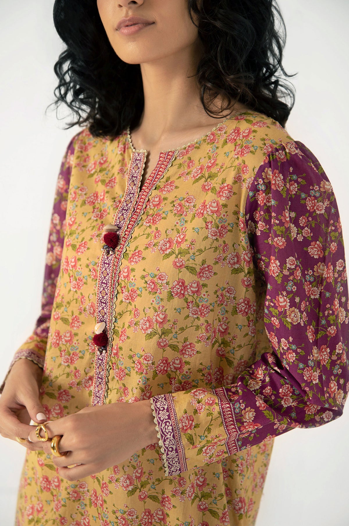 Stitched 1 Piece Digital Printed Lawn Shirt