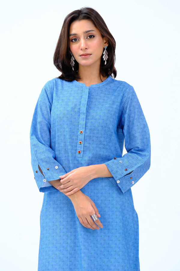 Stitched 1 Piece Embroidered Khaddar Shirt