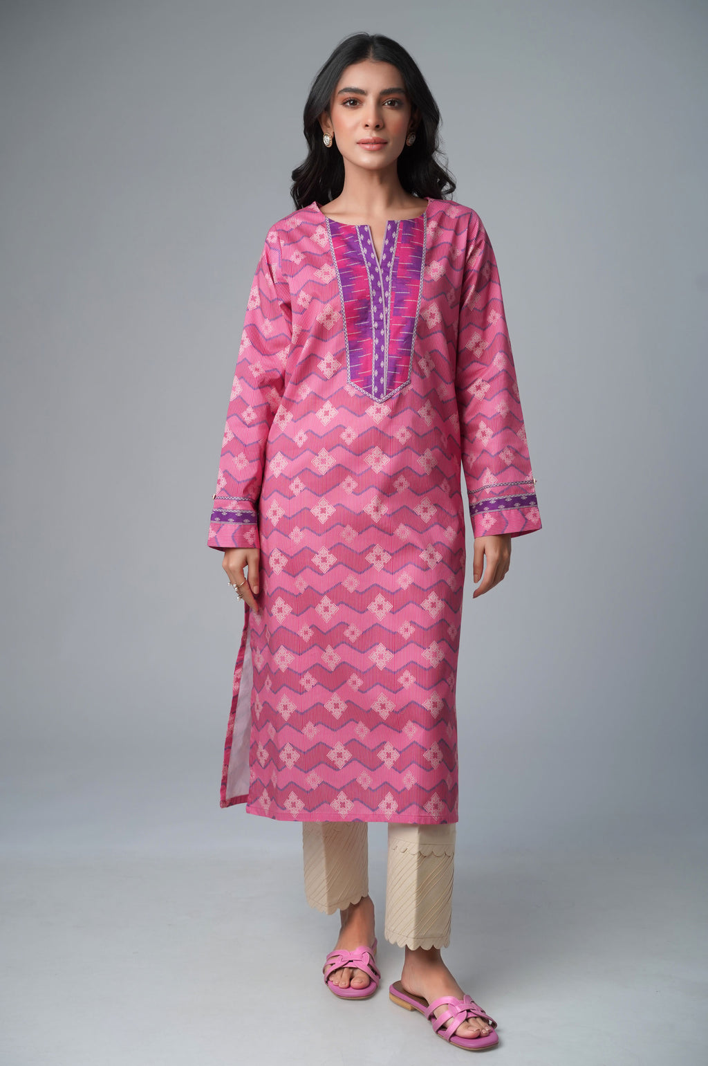 Stitched 1 Piece Printed Lawn Shirt