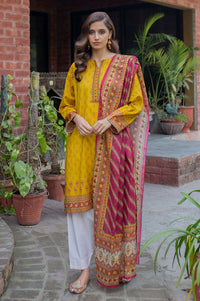 Stitched 2 Piece Printed Lawn Suit with Voile Slub Dupatta