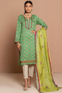 Stitched 2 Piece Printed Cambric Suit