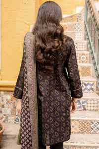 Stitched 3 Piece Printed Khaddar Suit