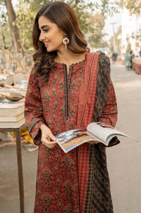 Stitched 3 Piece Printed Lawn Suit with Printed Lawn Dupatta
