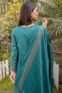 Stitched 3 Piece Printed Gold Paste Lawn Suit with Printed Gold Paste Lawn Dupatta
