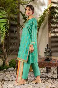 Stitched 3 Piece Embroidered Lawn Suit