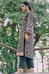 Stitched 3 Piece Printed Karandi Suit