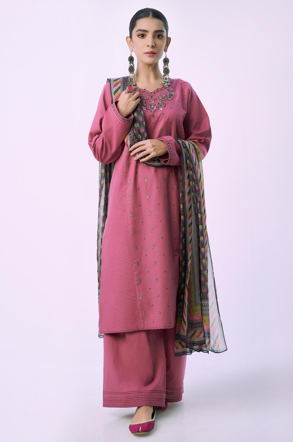 Stitched 3 Piece Printed Lawn Suit