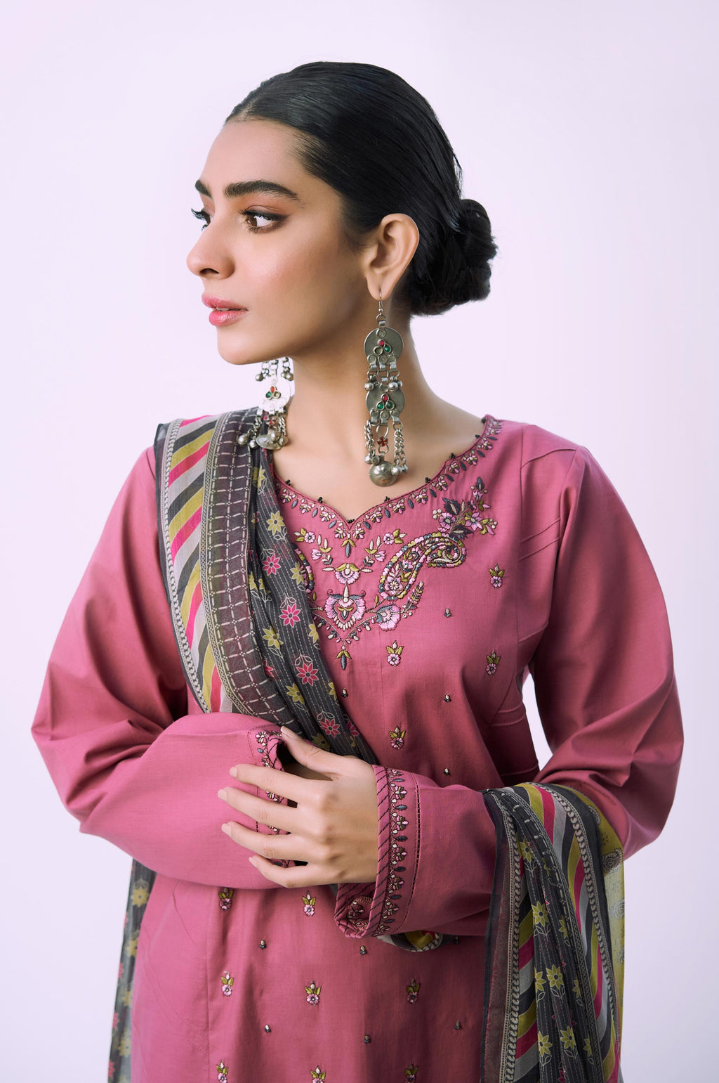 Stitched 3 Piece Printed Lawn Suit