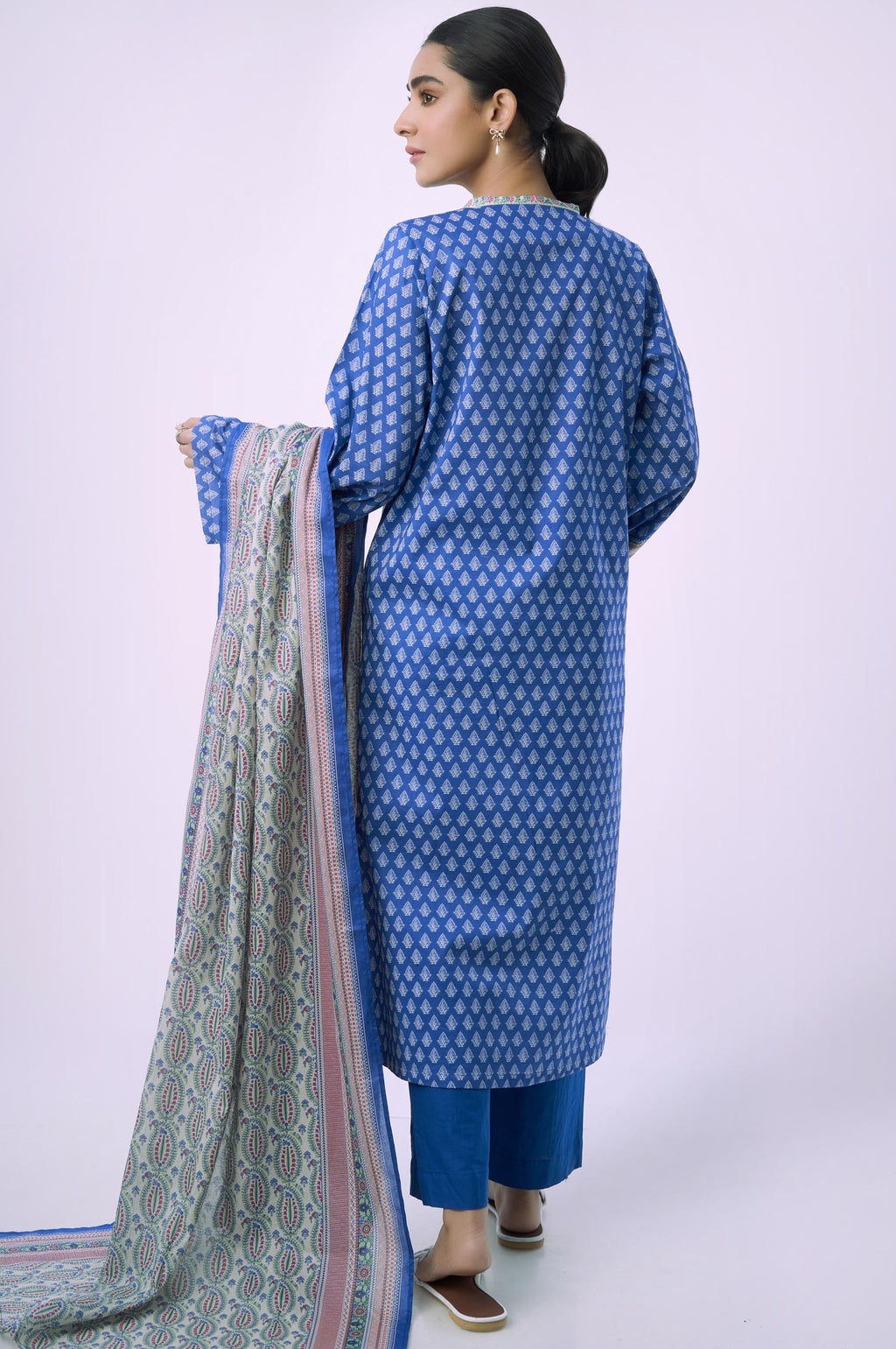 Stitched 3 Piece Printed Lawn