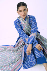Stitched 3 Piece Printed Lawn