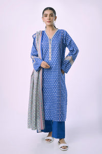 Stitched 3 Piece Printed Lawn