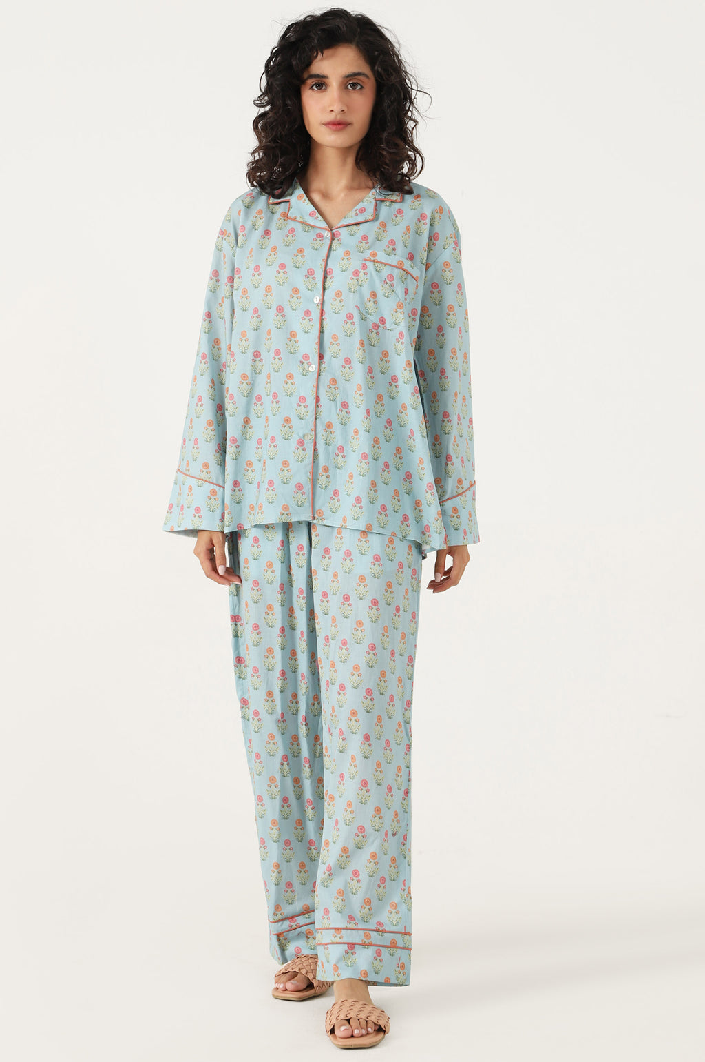 2 Piece PJ Set - Light Blue