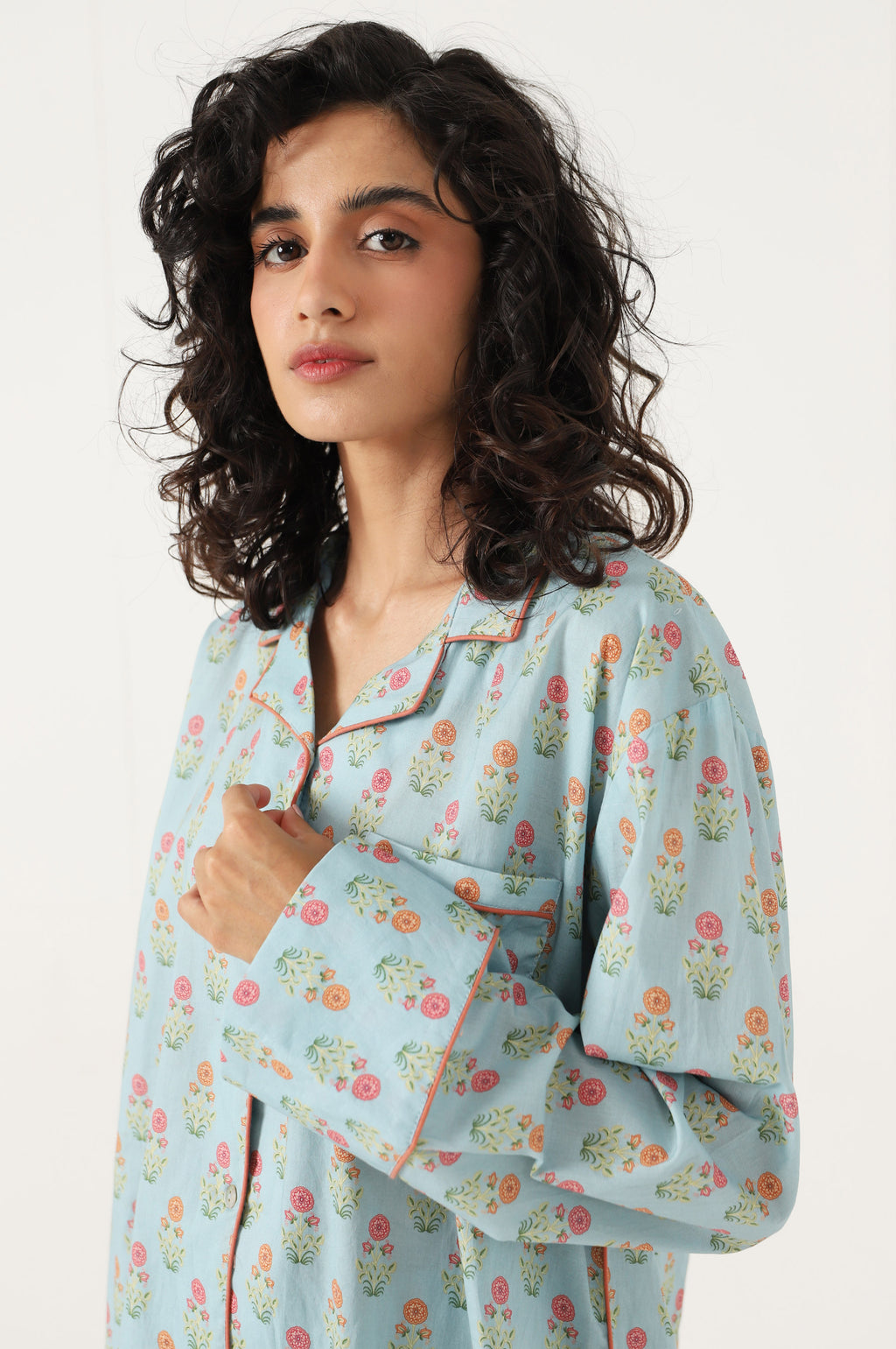 2 Piece PJ Set - Light Blue