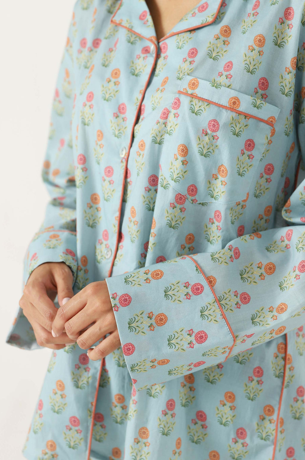 2 Piece PJ Set - Light Blue