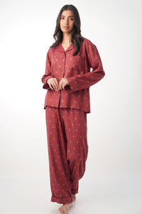 2 Piece PJ Set - Maroon