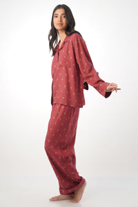 2 Piece PJ Set - Maroon