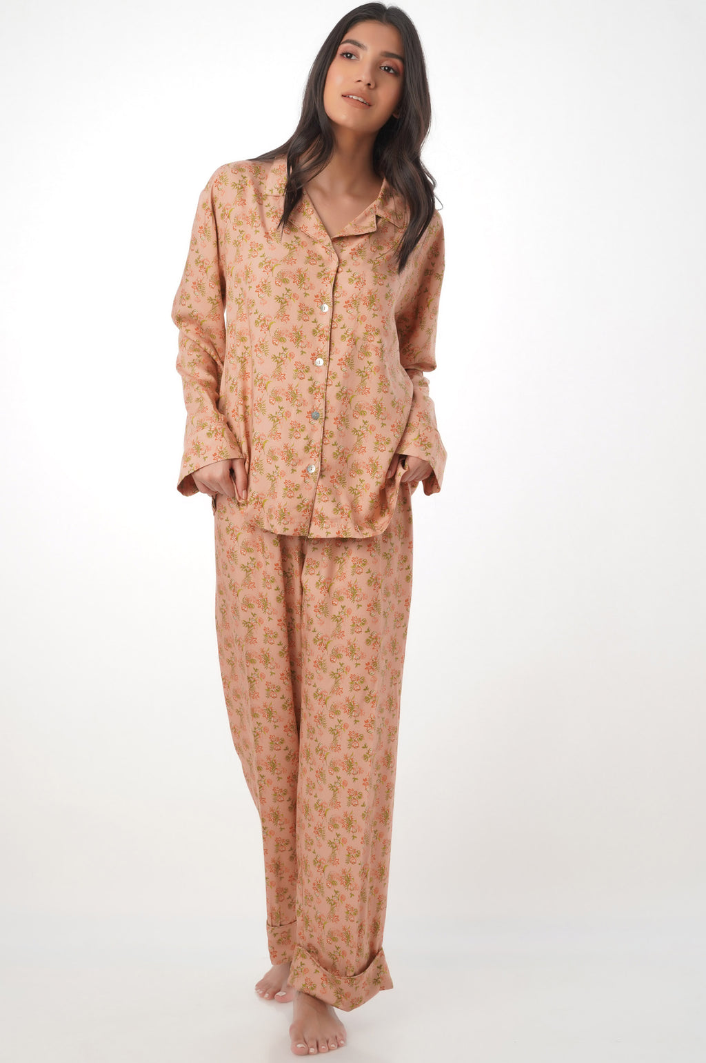2 Piece PJ Set - Peach
