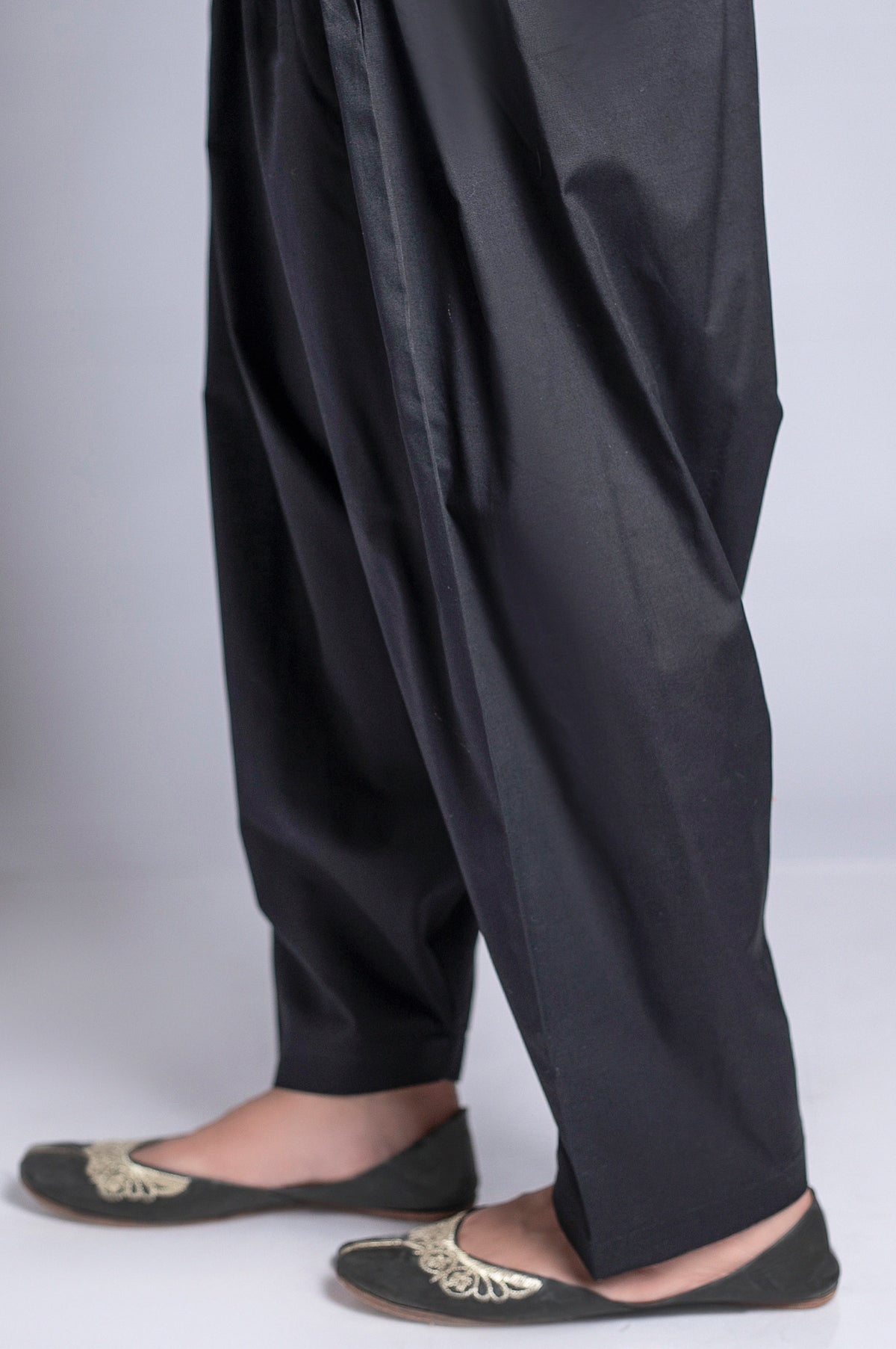 Basic Cambric Shalwar - Black