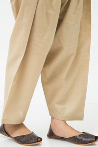 Basic Cambric Shalwar - Beige