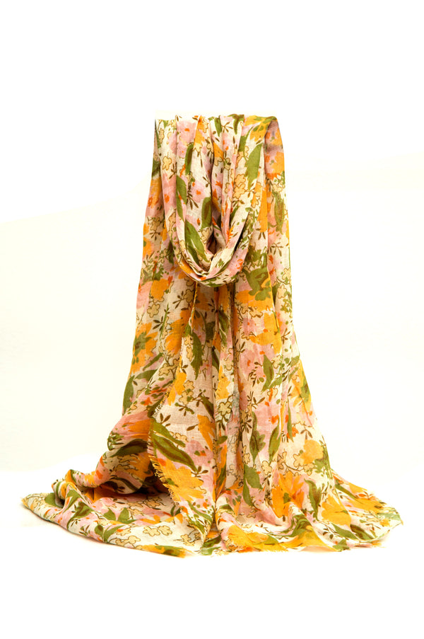 Floral Viscose Scarf