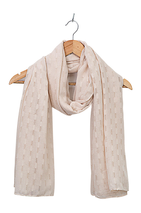 Solid Woven Scarf - Offwhite