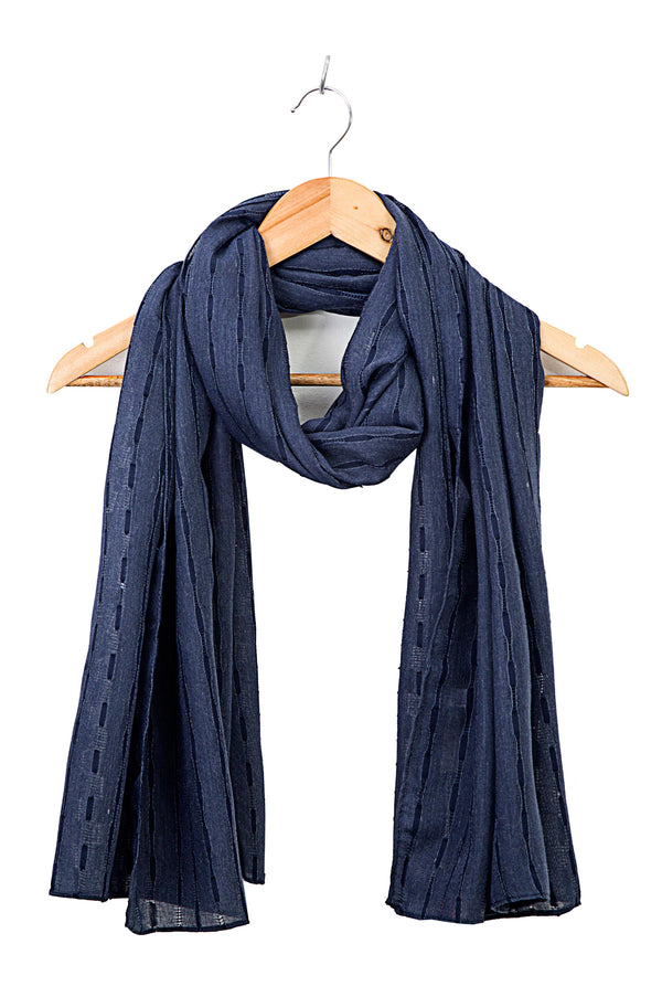 Solid Woven Scarf - Yale Blue