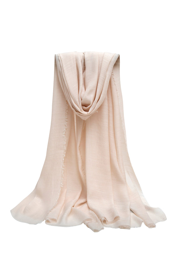 Solid Textured Glossy Scarf