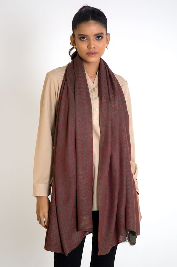 Two-toned Textured Scarf