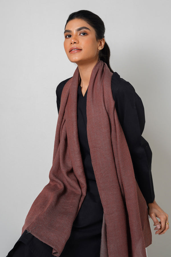 Two-toned Textured Scarf