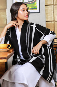 Plaid Cape Shawl