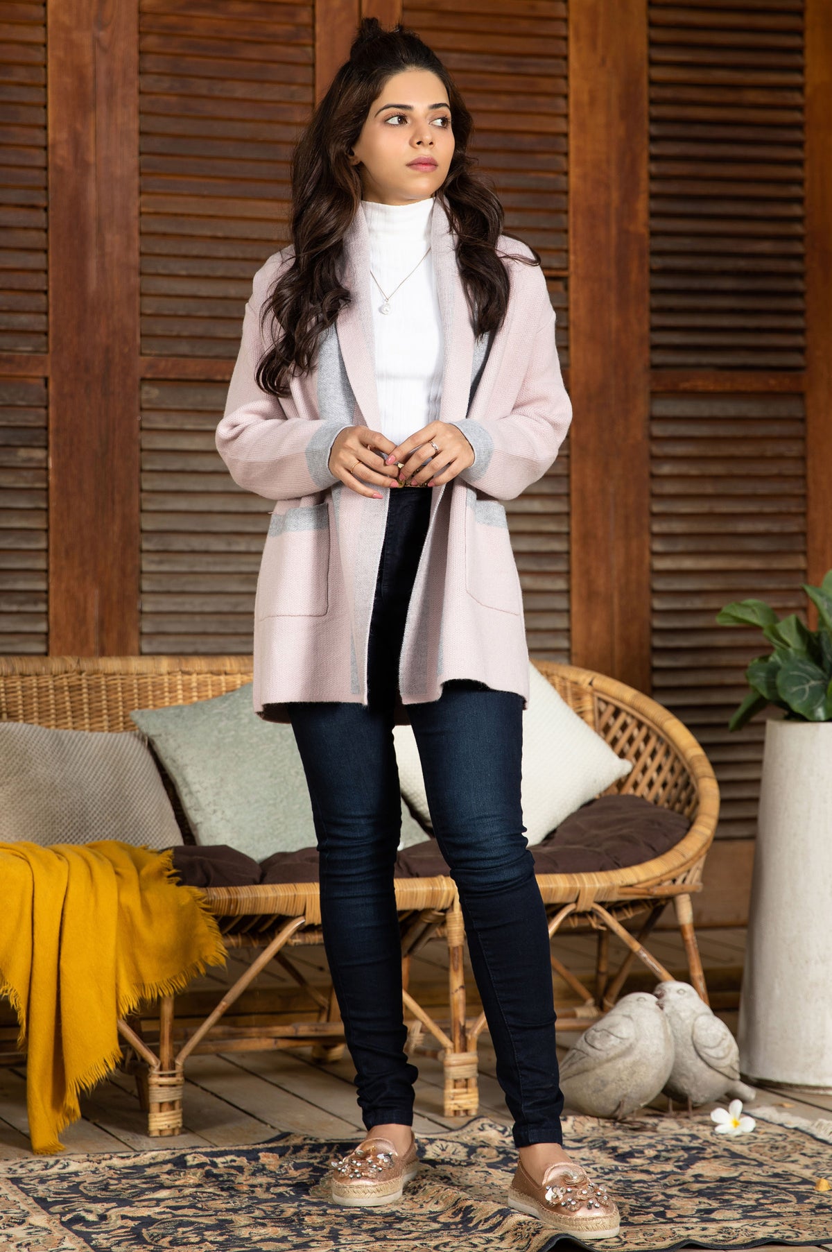 Shawl-neck Cardigan