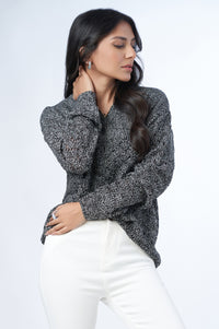 Full Sleeves Pullover - Black/White
