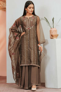 PC Unstitched Suit-Fabric: Organza