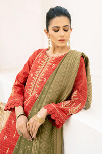 3 Piece Unstitched Embroidered Cotton Jacquard Suit