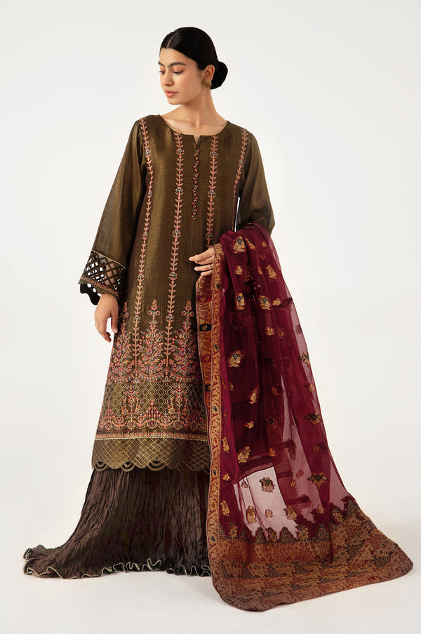 3 Piece Unstitched Embroidered Mysuri Suit