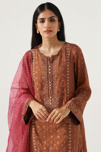 3 Piece Unstitched Embroidered Jacquard Suit