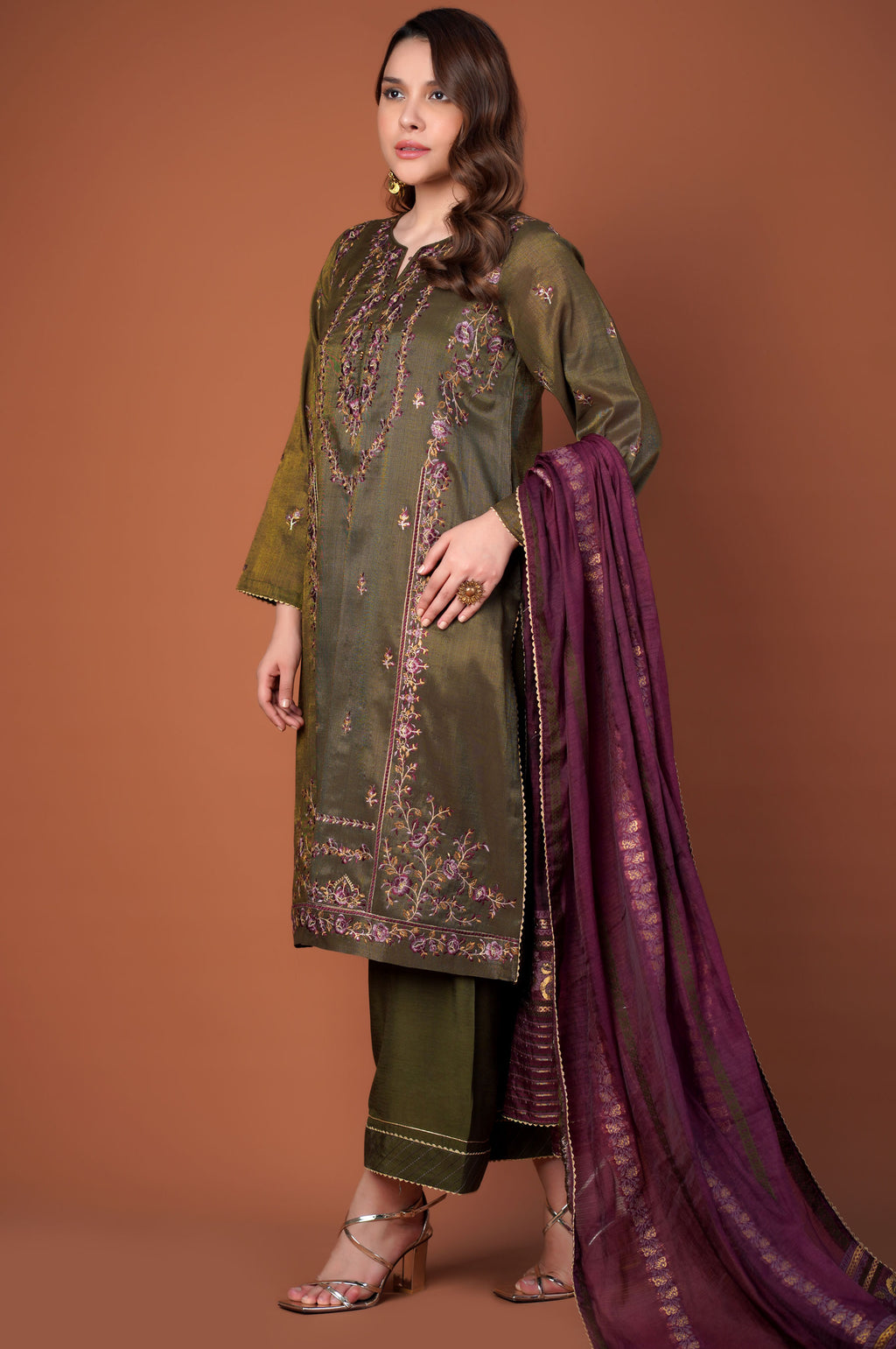 3 Piece Unstitched Embroidered Mysuri Suit