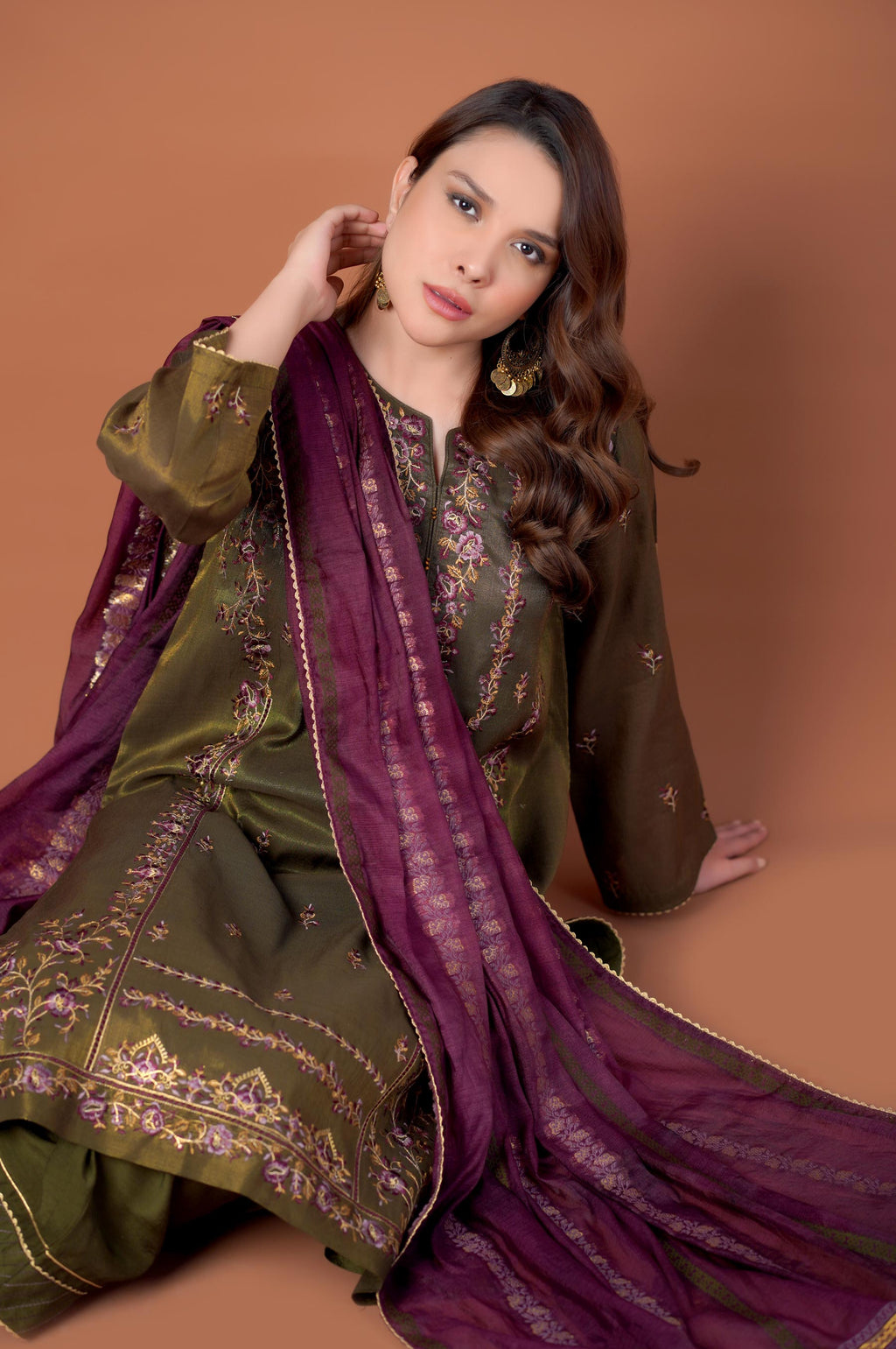 3 Piece Unstitched Embroidered Mysuri Suit