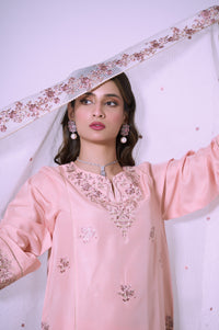 3 Piece Unstitched Embroidered Cotton Silk Suit