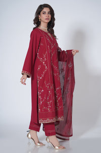 3 Piece Unstitched Embroidered Cambric Suit