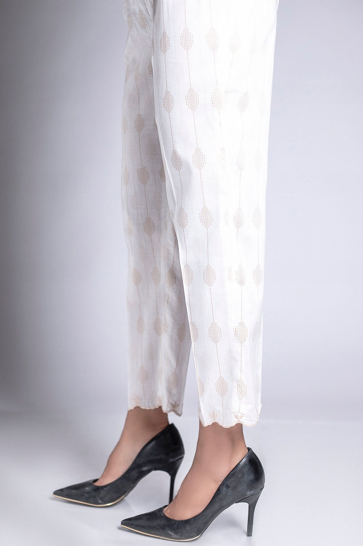 Gold Paste Embellished Cigarette Pant