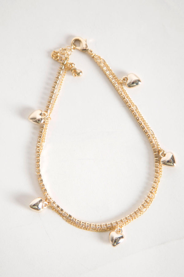 Sterling Gold Bell Anklet