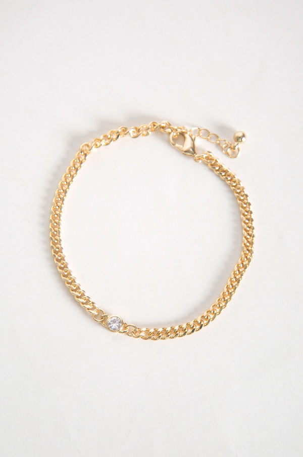 Sterling Charms Chain Bracelet