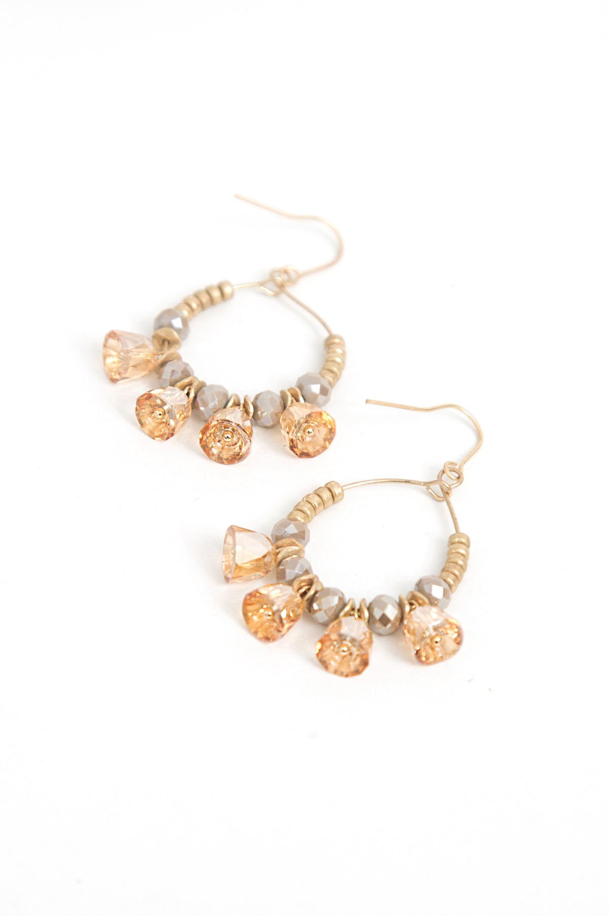 Bell Crystal Hoops
