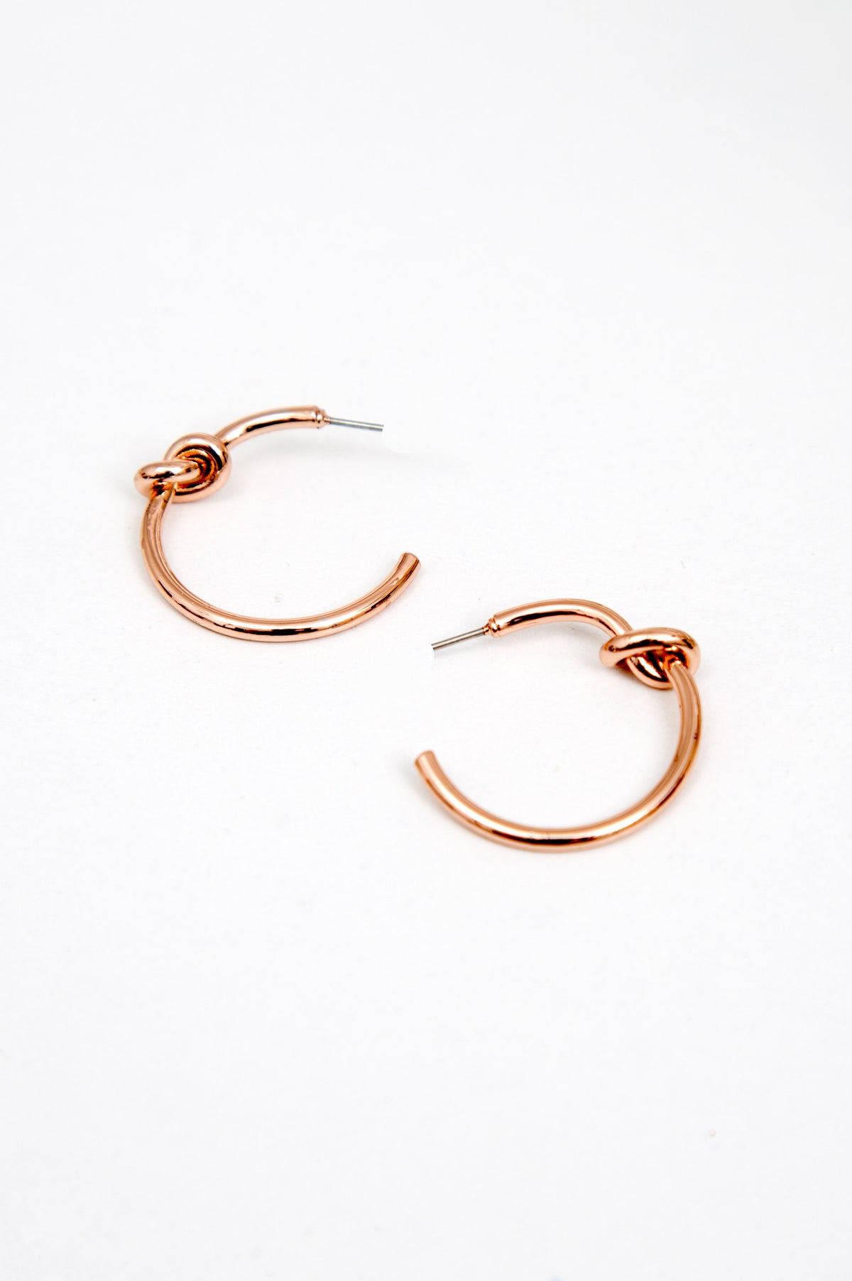 Gold Knot Hoops