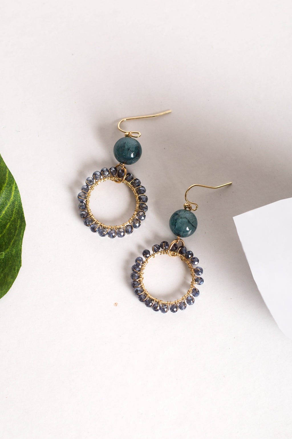 Beaded Hoops