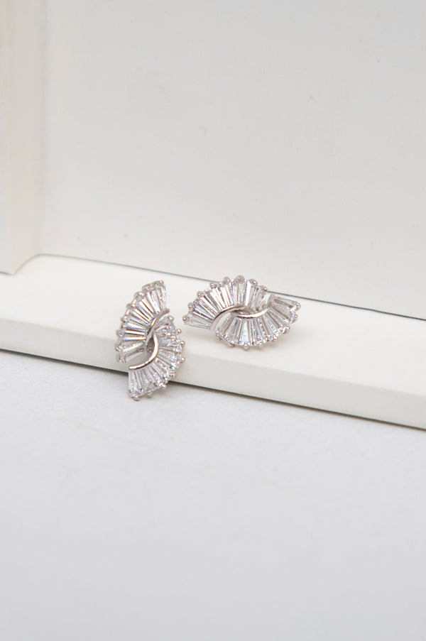 CZ Seashell Studs