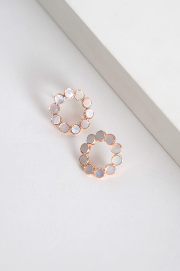 Round Gold Hoop earrings